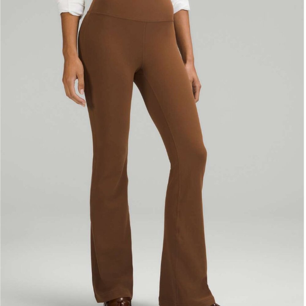 Lululemon Groove Super-High-Rise Flared Pant *Nulu Roasted Brown - Picture 2 of 14
